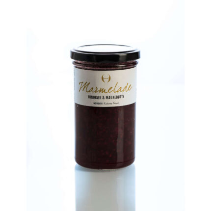 Marmelade med Hindbær og Mælkebøtte